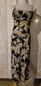 ROGUE full length dress, rayon, shear, sleeveless